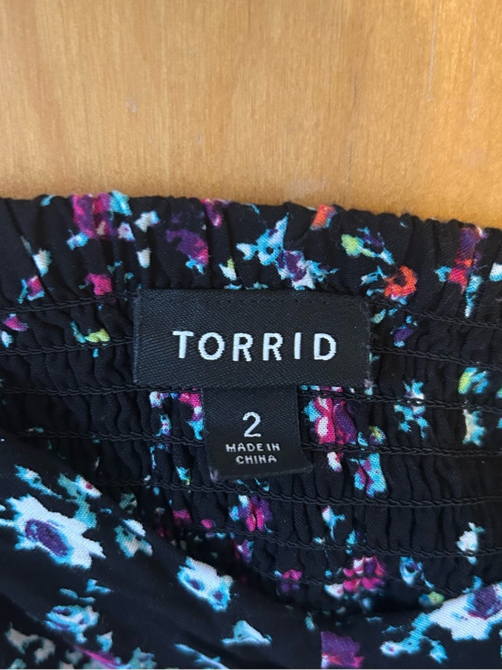 Torrid Black Floral Spaghetti Strap Midi Dress - Picture 4 of 4
